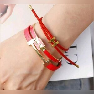 Hermes Style Bracelet Trio